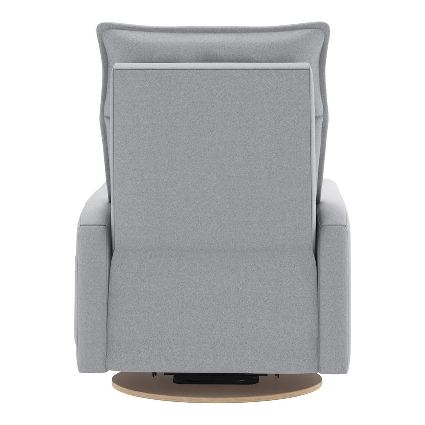 Grand Fauteuil Berçant et Pivotant Arya avec Mécanisme Électrique - Arlo Heather Silver-Jaymar BB-JAM-526295ARLO57-CLÉMENT