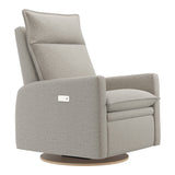 Grand Fauteuil Berçant et Pivotant Arya avec Mécanisme Électrique - Breather Driftwood-Jaymar BB-JAM-526295BREA56-CLÉMENT