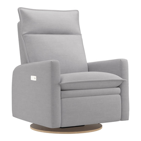Grand Fauteuil Berçant et Pivotant Arya avec Mécanisme Électrique - Como Dove Grey-Jaymar BB-JAM-526295COMO61-CLÉMENT