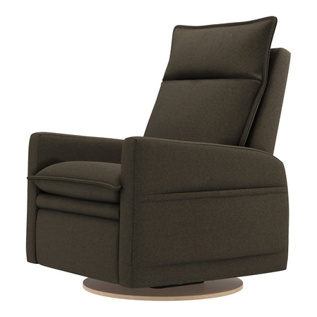 Grand Fauteuil Berçant et Pivotant Arya avec Mécanisme Électrique - Tissu Anti-tache Mojo Espresso-Jaymar BB-JAM-526295ESP006-CLÉMENT