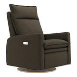 Grand Fauteuil Berçant et Pivotant Arya avec Mécanisme Électrique - Tissu Anti-tache Mojo Espresso-Jaymar BB-JAM-526295ESP006-CLÉMENT