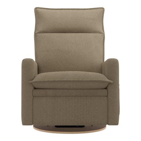 Grand Fauteuil Berçant et Pivotant Arya avec Mécanisme Électrique - Tissu Anti-tache Tessa Mocha-Jaymar BB-JAM-526295MOC606-CLÉMENT