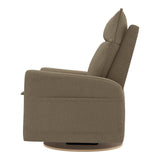 Grand Fauteuil Berçant et Pivotant Arya avec Mécanisme Électrique - Tissu Anti-tache Tessa Mocha-Jaymar BB-JAM-526295MOC606-CLÉMENT