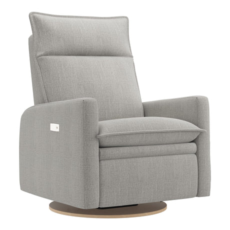 Grand Fauteuil Berçant et Pivotant Arya avec Mécanisme Électrique - Nubia Silver-Jaymar BB-JAM-526295NUBI57-CLÉMENT