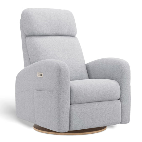 Fauteuil Berçant Inclinable Pivotant Hailey Arlo Heather Silver avec Mécanisme Électrique-Jaymar BB-JAM-527-ARLO-57-CLÉMENT