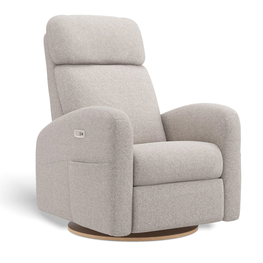 Fauteuil Berçant Inclinable Pivotant Hailey Arlo Pearl avec Mécanisme Électrique-Jaymar BB-JAM-527-ARLO-601-CLÉMENT