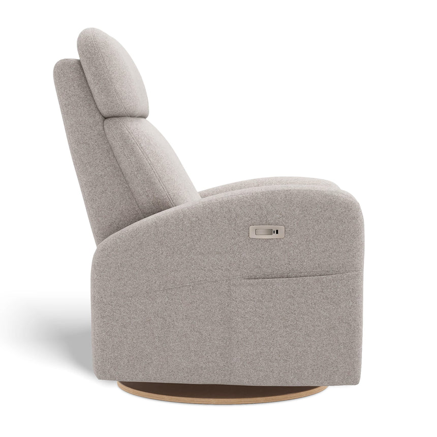 Fauteuil Berçant Inclinable Pivotant Hailey Arlo Pearl avec Mécanisme Électrique-Jaymar BB-JAM-527-ARLO-601-CLÉMENT