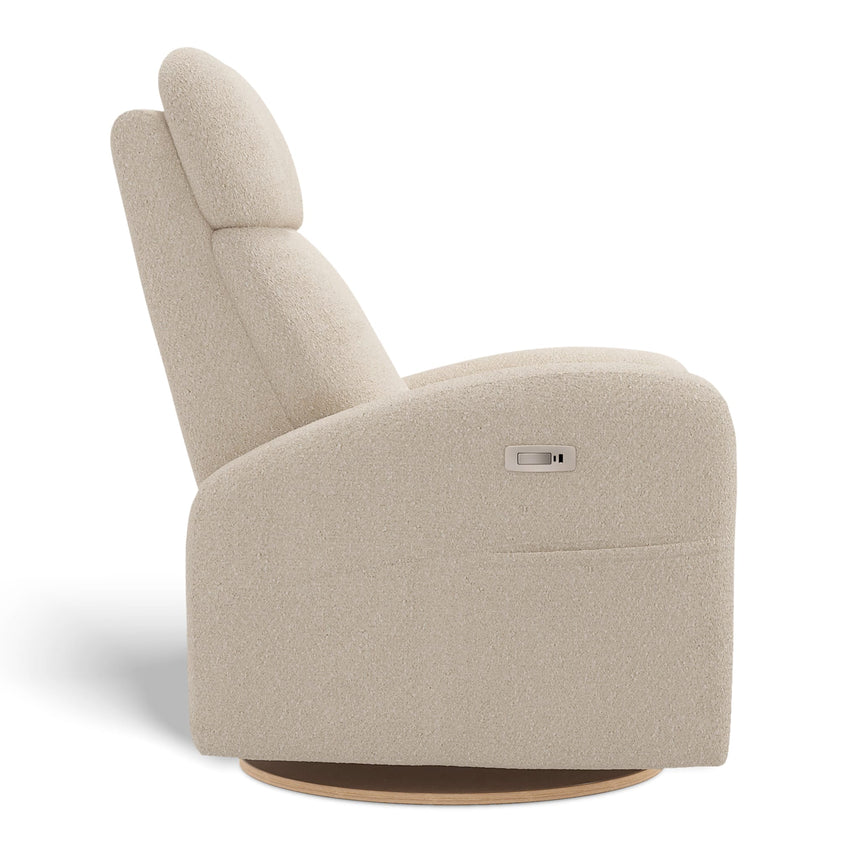 Fauteuil Berçant Inclinable Pivotant Hailey Beyond Sheep Cream avec Mécanisme Électrique-Jaymar BB-JAM-527-BEYON-14-CLÉMENT