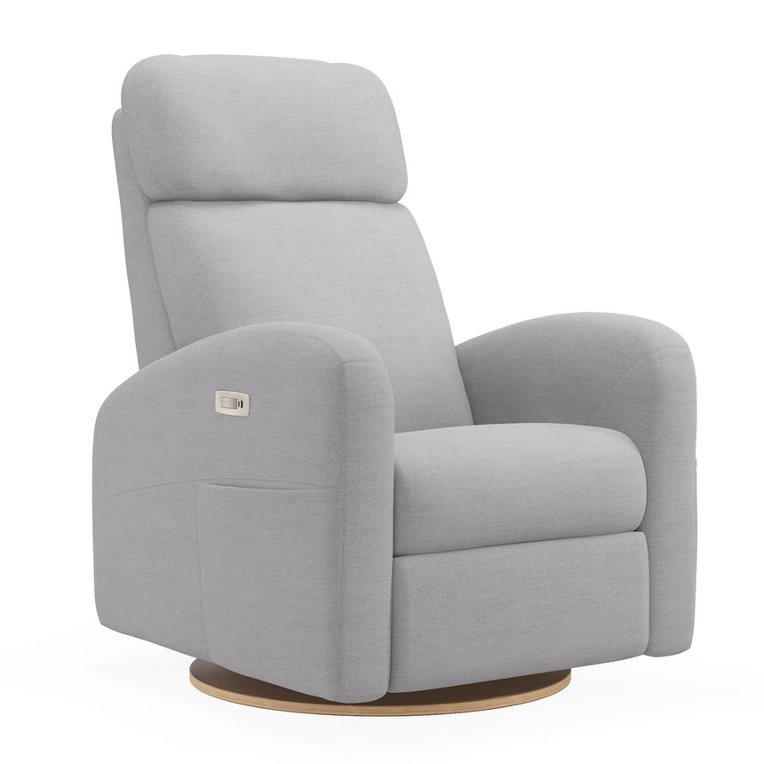 Fauteuil Berçant Inclinable Pivotant Hailey Como Dove Grey avec Mécanisme Électrique-Jaymar BB-JAM-527-COMO-61-CLÉMENT