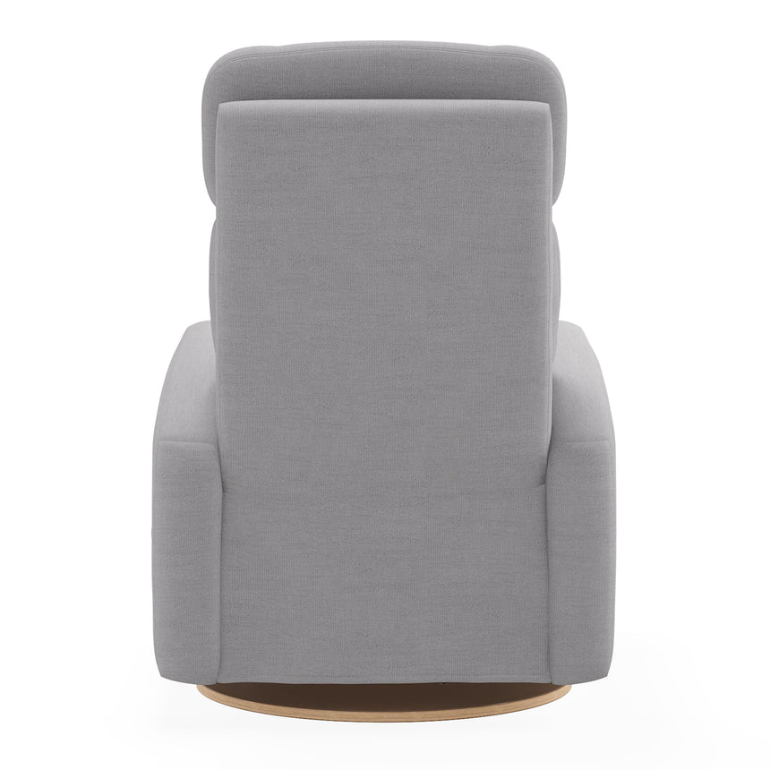 Fauteuil Berçant Inclinable Pivotant Hailey Como Dove Grey avec Mécanisme Électrique-Jaymar BB-JAM-527-COMO-61-CLÉMENT