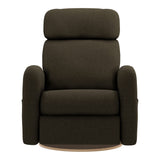 Grand Fauteuil Berçant Inclinable Pivotant Hailey avec Mécanisme Électrique - Tissu Anti-tache Mojo Espresso-Jaymar BB-JAM-527-ESPRE006-CLÉMENT