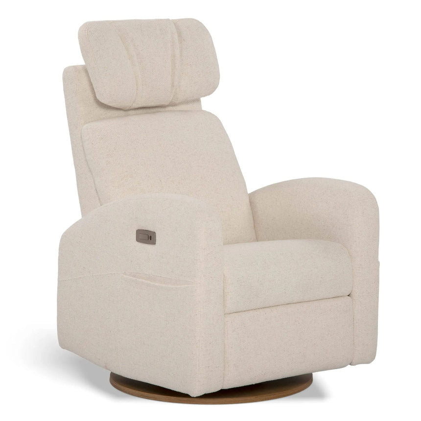 Fauteuil Berçant Inclinable Pivotant Hailey Henequen avec Mécanisme Électrique (Tissu anti-tache)-Jaymar BB-JAM-527-HENEQ-01-CLÉMENT