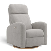 Fauteuil Berçant Inclinable Pivotant Hailey Nubia Silver avec Mécanisme Électrique-Jaymar BB-JAM-527-NUBIA-57-CLÉMENT