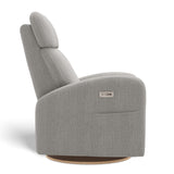 Fauteuil Berçant Inclinable Pivotant Hailey Nubia Silver avec Mécanisme Électrique-Jaymar BB-JAM-527-NUBIA-57-CLÉMENT