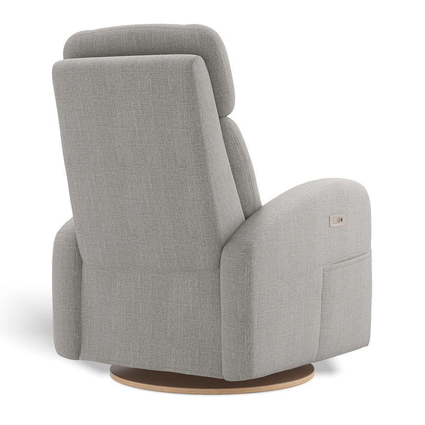 Fauteuil Berçant Inclinable Pivotant Hailey Nubia Silver avec Mécanisme Électrique-Jaymar BB-JAM-527-NUBIA-57-CLÉMENT