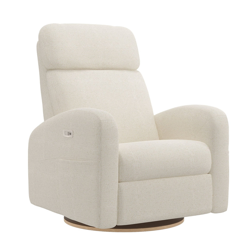 Grand Fauteuil Berçant Inclinable Pivotant Hailey avec Mécanisme Électrique - Tissu Anti-tache Alta™ 10-Jaymar BB-JAM-527295ALTA10-CLÉMENT