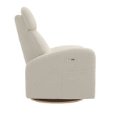 Grand Fauteuil Berçant Inclinable Pivotant Hailey avec Mécanisme Électrique - Tissu Anti-tache Alta™ 10-Jaymar BB-JAM-527295ALTA10-CLÉMENT