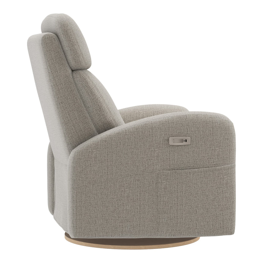 Grand Fauteuil Berçant Inclinable Pivotant Hailey avec Mécanisme Électrique - Breather Driftwood-Jaymar BB-JAM-527295BREA56-CLÉMENT