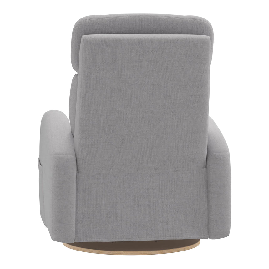 Grand Fauteuil Berçant Inclinable Pivotant Hailey avec Mécanisme Électrique - Como Dove Grey-Jaymar BB-JAM-527295COMO61-CLÉMENT