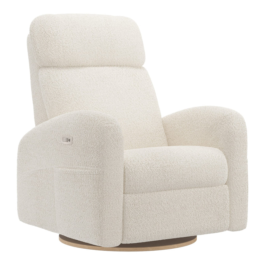 Grand Fauteuil Berçant Inclinable Pivotant Hailey avec Mécanisme Électrique - Puppy Pearl-Jaymar BB-JAM-527295PUPP11-CLÉMENT
