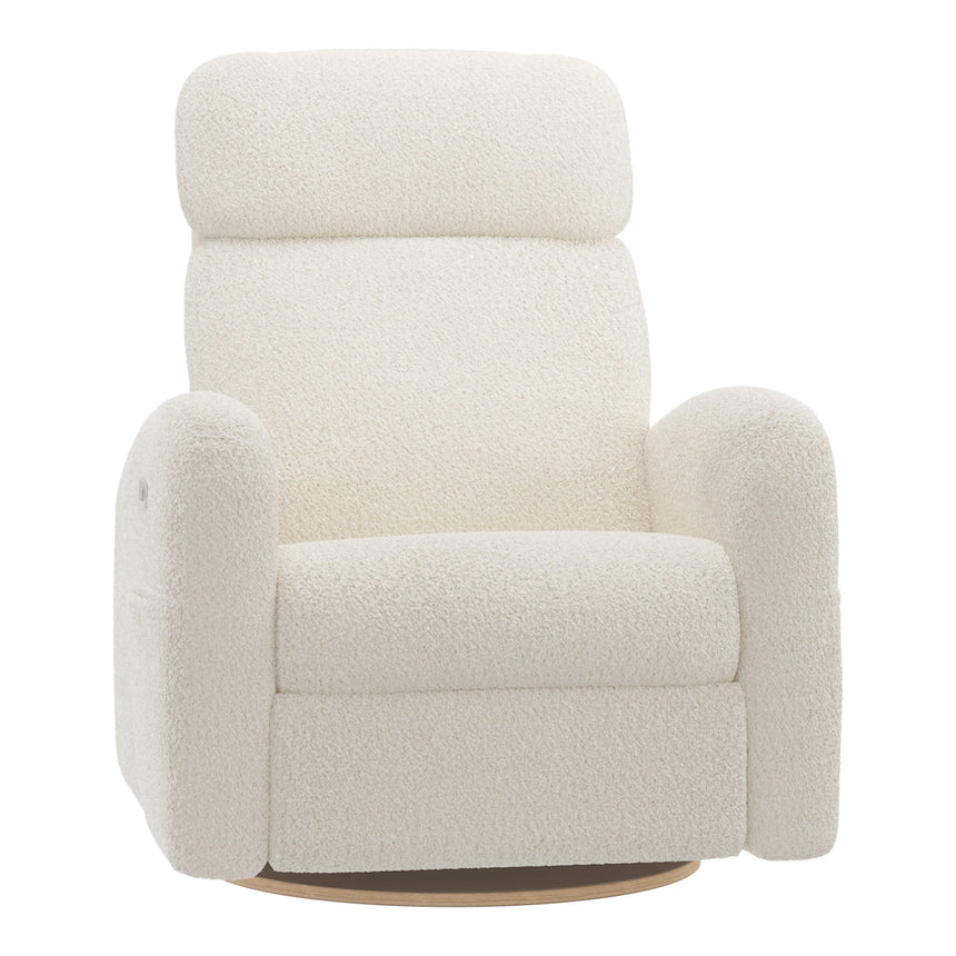 Grand Fauteuil Berçant Inclinable Pivotant Hailey avec Mécanisme Électrique - Puppy Pearl-Jaymar BB-JAM-527295PUPP11-CLÉMENT
