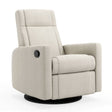 Fauteuil Berçant et Pivotant Nelly - Nubia Ivoire / Noir-Jaymar BB-JAM-521-NUBIA-01-CLÉMENT