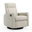 Fauteuil Berçant et Pivotant Nelly - Como Sable / Noir-Jaymar BB-JAM-521-COMO-20-CLÉMENT