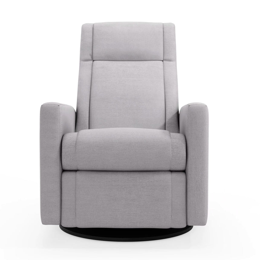 Fauteuil Berçant et Pivotant Nelly - Como Dove Gris / Noir-Jaymar BB-JAM-521-COMO-61-CLÉMENT