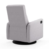 Fauteuil Berçant et Pivotant Nelly - Como Dove Gris / Noir-Jaymar BB-JAM-521-COMO-61-CLÉMENT