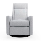 Fauteuil Berçant et Pivotant Nelly - Arlo Heather Gris / Noir-Jaymar BB-JAM-521-ARLO-57-CLÉMENT