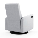 Fauteuil Berçant et Pivotant Nelly - Arlo Heather Gris / Noir-Jaymar BB-JAM-521-ARLO-57-CLÉMENT