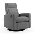 Fauteuil Berçant et Pivotant Nelly - Nexus Charcoal / Noir-Jaymar BB-JAM-521-NEXUS-59-CLÉMENT