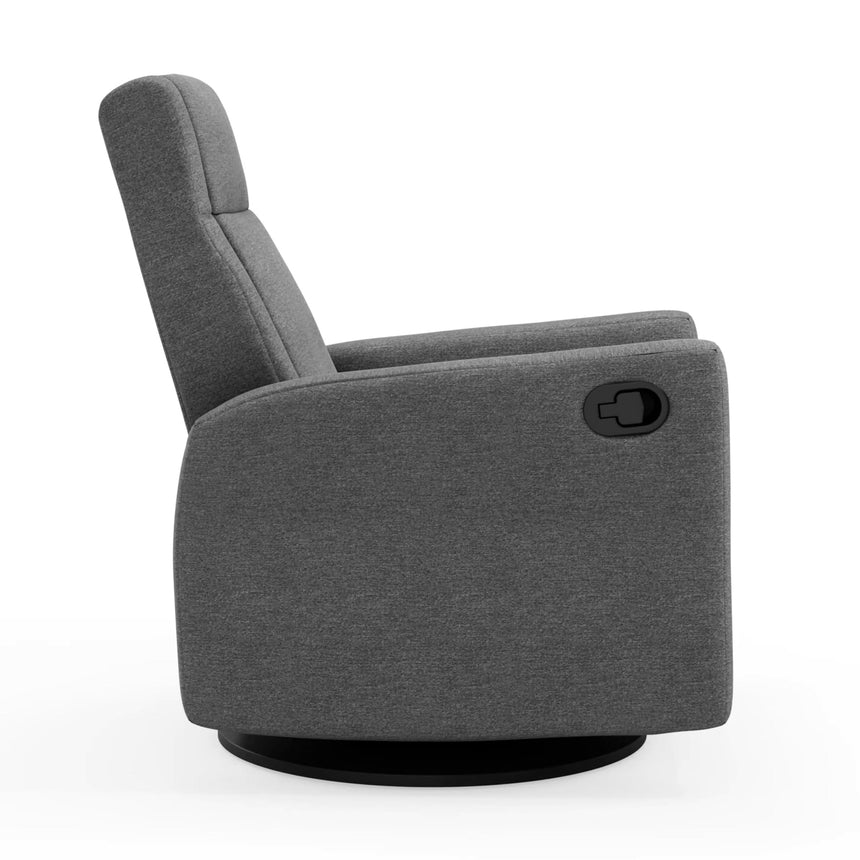 Fauteuil Berçant et Pivotant Nelly - Nexus Charcoal / Noir-Jaymar BB-JAM-521-NEXUS-59-CLÉMENT