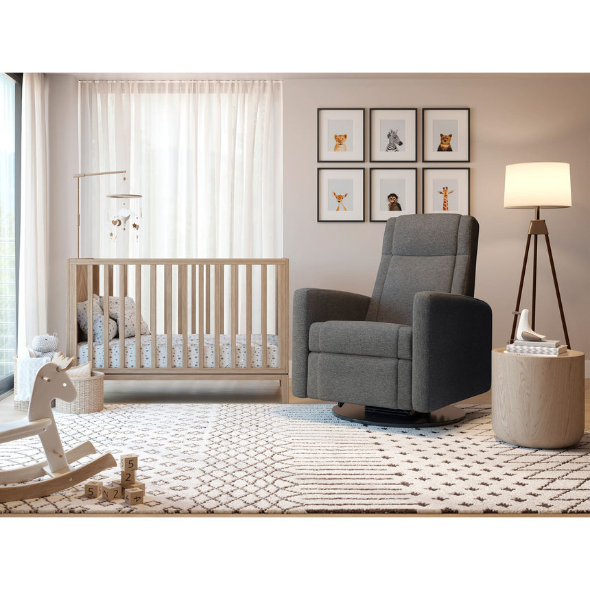 Fauteuil Berçant et Pivotant Nelly - Nexus Charcoal / Noir-Jaymar BB-JAM-521-NEXUS-59-CLÉMENT