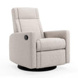 Fauteuil Berçant et Pivotant Nelly - Arlo Pearl / Noir-Jaymar BB-JAM-521-ARLO-601-CLÉMENT