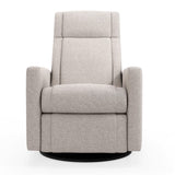 Fauteuil Berçant et Pivotant Nelly - Arlo Pearl / Noir-Jaymar BB-JAM-521-ARLO-601-CLÉMENT