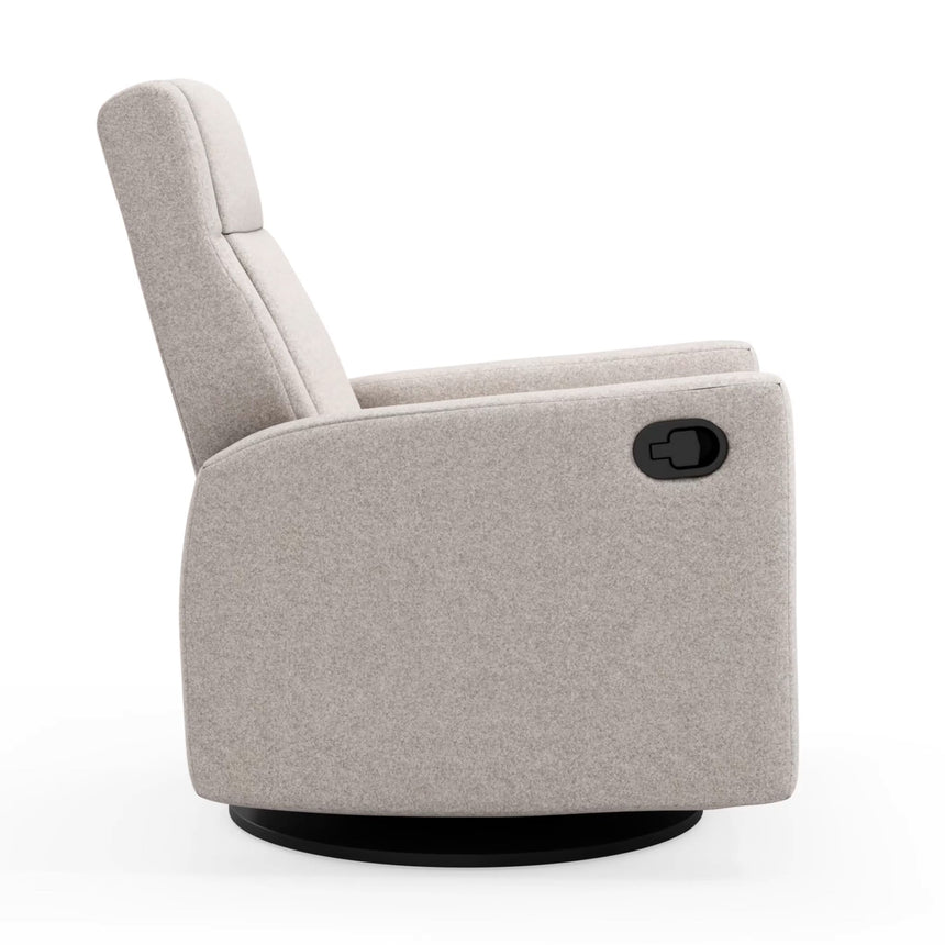 Fauteuil Berçant et Pivotant Nelly - Arlo Pearl / Noir-Jaymar BB-JAM-521-ARLO-601-CLÉMENT