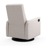 Fauteuil Berçant et Pivotant Nelly - Arlo Pearl / Noir-Jaymar BB-JAM-521-ARLO-601-CLÉMENT