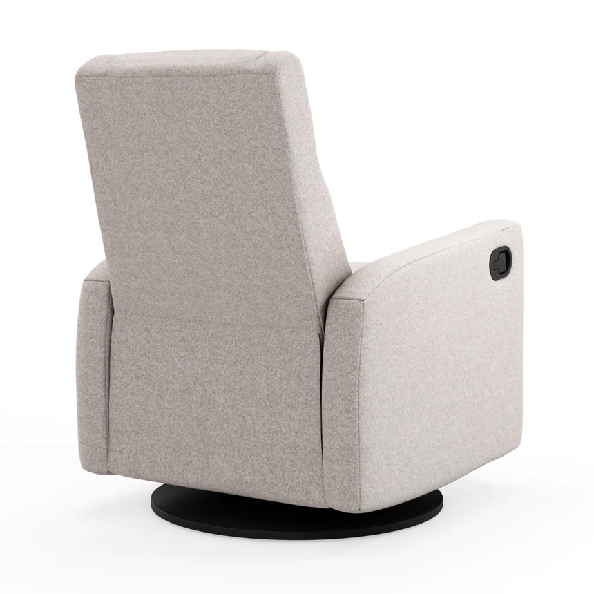 Fauteuil Berçant et Pivotant Nelly - Arlo Pearl / Noir-Jaymar BB-JAM-521-ARLO-601-CLÉMENT