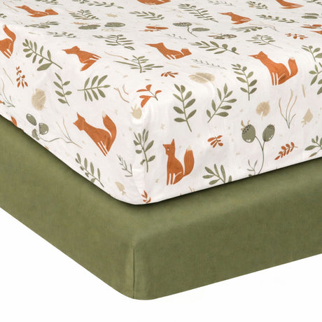 Drap Contour (2) pour Lit de Bébé - Renard-Simmons-JAS-24100-CLÉMENT