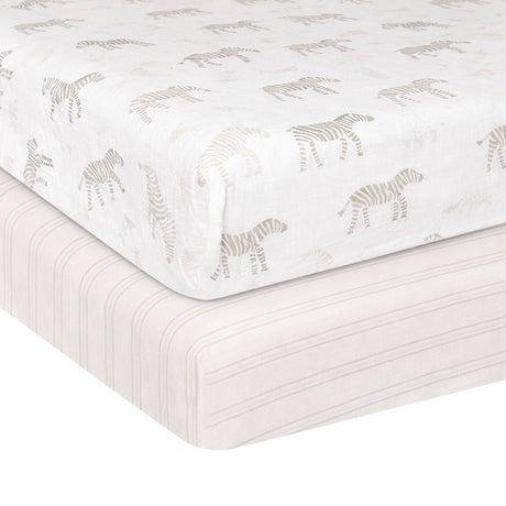 Drap Contour (2) pour Lit de Bébé - Zèbres-Simmons-JAS-24105-CLÉMENT