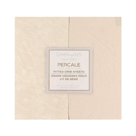 Drap Contour (2) pour Lit de Bébé - Taupe-Simmons-JAS-24115-CLÉMENT