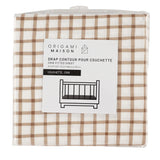 Drap Contour pour Lit de Bébé - Carreaux-Origami Maison-JAS-DRAPCONCHEKC-CLÉMENT