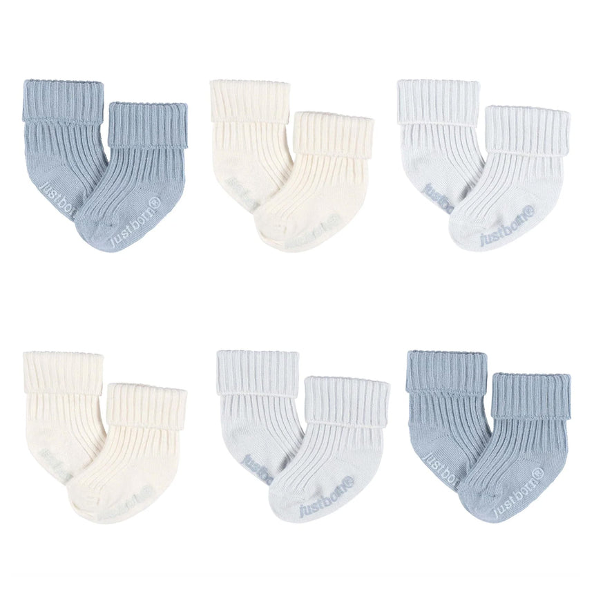 Ensemble de Bas 0-12mois (6) - Bleu-Just Born-Bleu-0-6 m-JBB-GCW605-BL-CLÉMENT