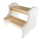 Marche-pied en Bois - Blanc Naturel-JB Poitras-JBP-702-blanc-na-CLÉMENT