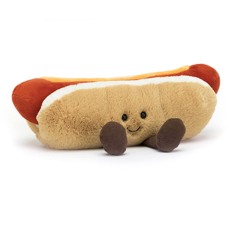 Hot Dog Souriant Amusant-Jellycat-JLC-A6HD-CLÉMENT