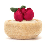 Tarte Aux Fraises Fleurette Amusante-Jellycat-JLC-A6TAF-CLÉMENT