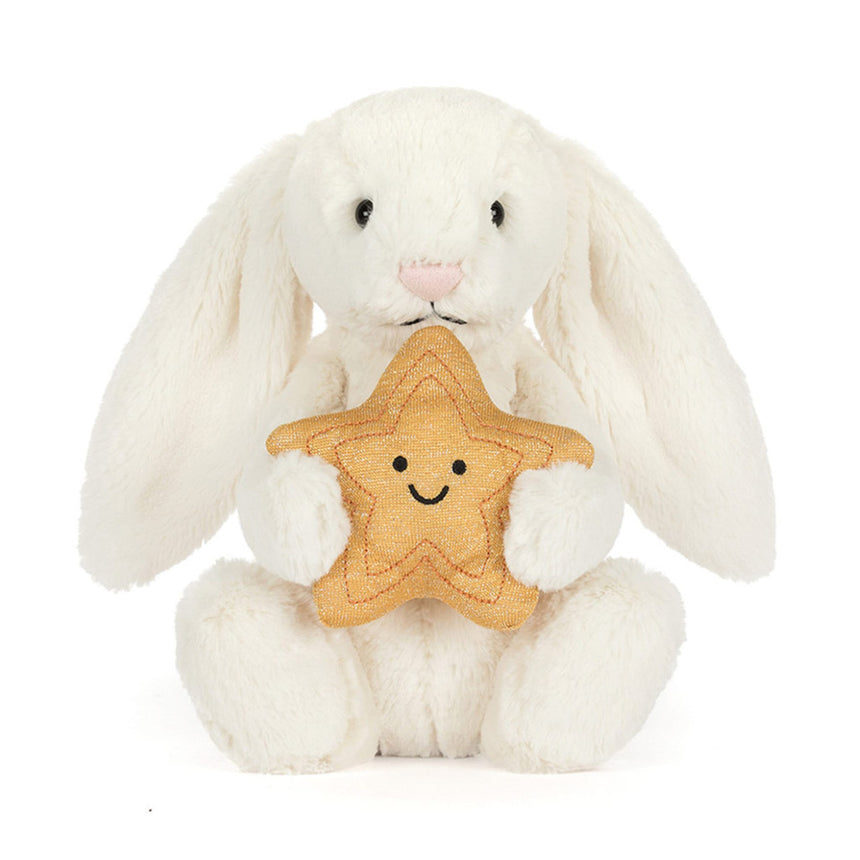 Lapin Crème Avec Étoile-Jellycat-JLC-BB3STAR-CLÉMENT