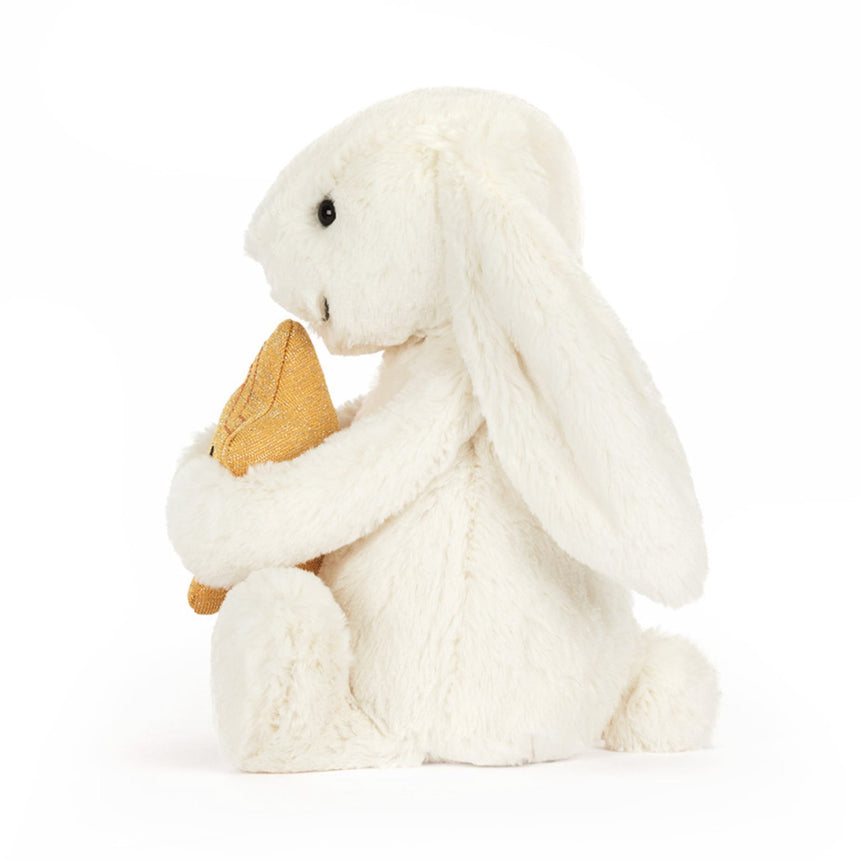 Lapin Crème Avec Étoile-Jellycat-JLC-BB3STAR-CLÉMENT