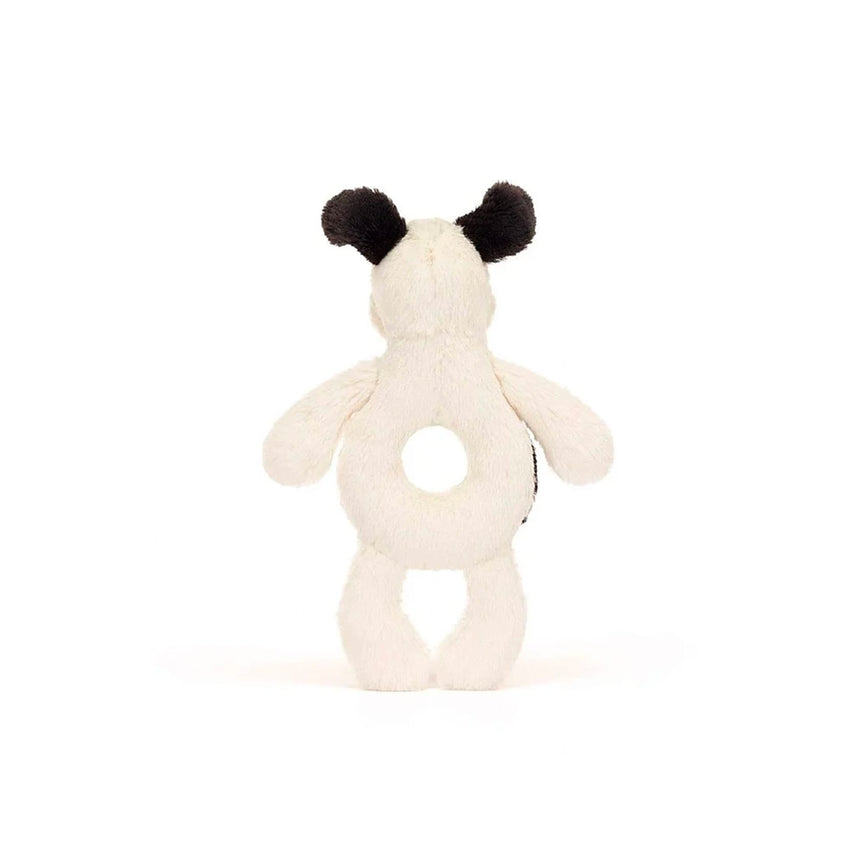 Peluche Hochet Chiot Noir & Crème-Jellycat-JLC-BRR4BCP-CLÉMENT